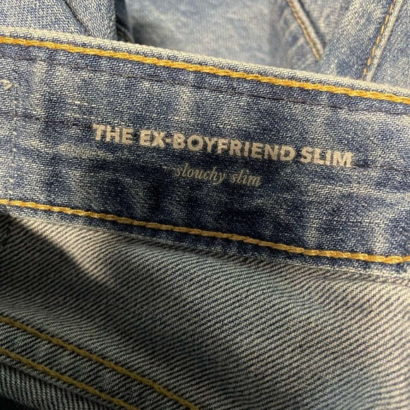 AG Adriano Goldschmied jeans The Ex-Boyfriend slouchy Slim patchwork womens 26 - Picture 4 of 9